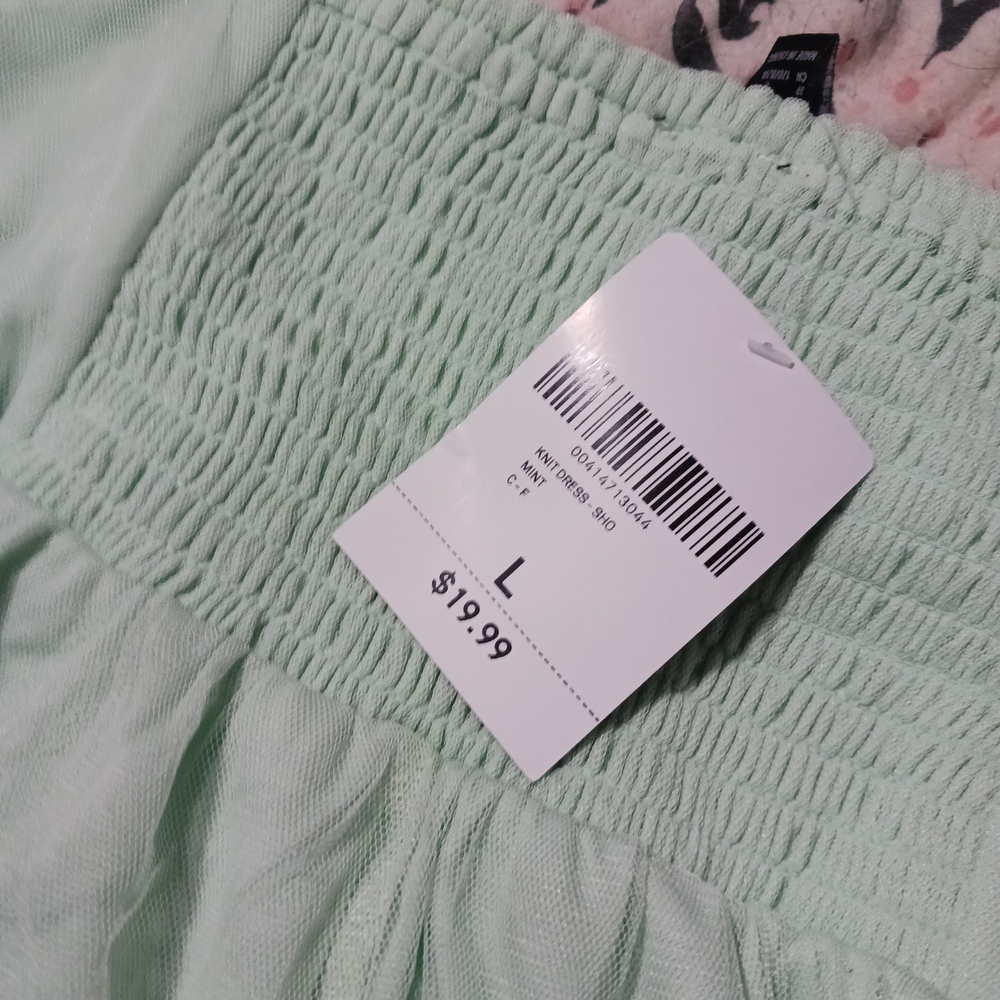 Forever 21 Mint Green Strapless Dress